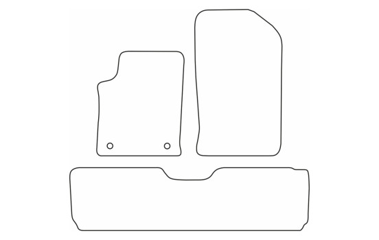 Tapis de voiture Velour adapté pour Citroen Xsara Picasso 2000-2006, Image 6