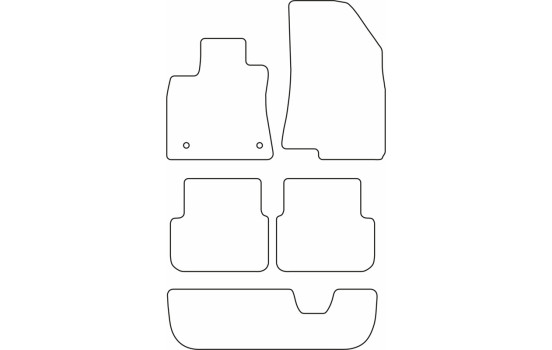 Tapis de voiture Velour adapté pour Dacia Jogger 2022- (7 personnes), Image 6