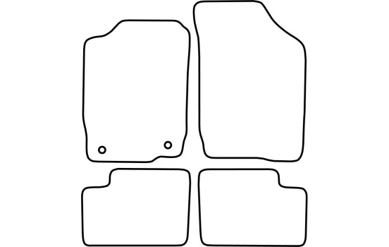 Tapis de voiture Velour adapté pour Daihatsu YRV 2001-2007, Image 6