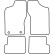Tapis de voiture Velour adapté pour Fiat Cinquecento 1992-1998, Vignette 6