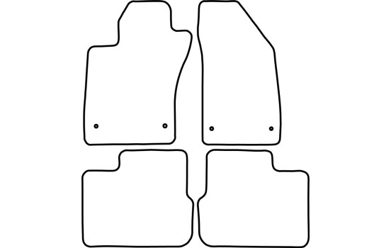 Tapis de voiture Velour adapté pour Fiat Tipo Sedan 2016-, Image 6