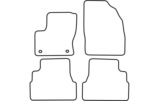 Tapis de voiture Velour adapté pour Ford Focus C-Max 2007-2011, Image 6