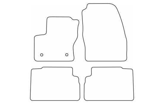 Tapis de voiture Velour adapté pour Ford Focus C-Max 2013-2015, Image 6