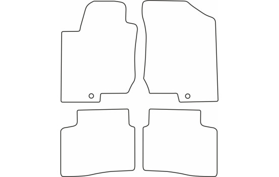 Tapis de voiture Velour adapté pour Hyundai i30 2007-, Image 6