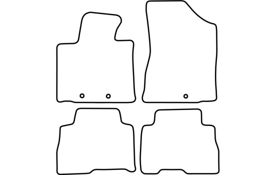 Tapis de voiture Velour adapté pour Kia Sorento 2013- (5 personnes), Image 6