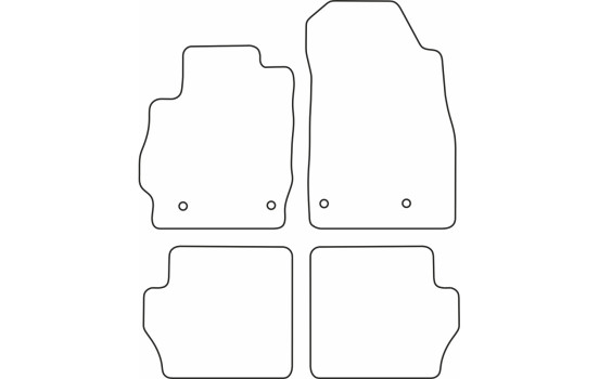 Tapis de voiture Velour adapté pour Mazda 2 3/5 portes 2007-2014, Image 6