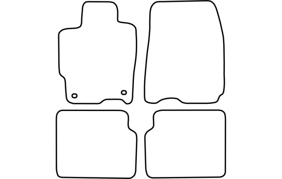 Tapis de voiture Velour adapté pour Mazda 323 berline/323F fastbreak 1998-2003, Image 6