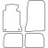Tapis de voiture Velour adapté pour Mercedes Classe E W124 1985-1995, Vignette 6
