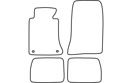 Tapis de voiture Velour adapté pour Mercedes Classe E W124 1985-1995, Image 6