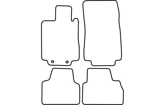 Tapis de voiture Velour adapté pour Mercedes Classe S W220 1999-2005, Image 6