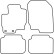 Tapis de voiture Velour adapté pour Mitsubishi Colt 2009- (incl. chauffage), Vignette 6