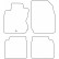 Tapis de voiture Velour adapté pour Nissan Note 2006-2013, Vignette 6
