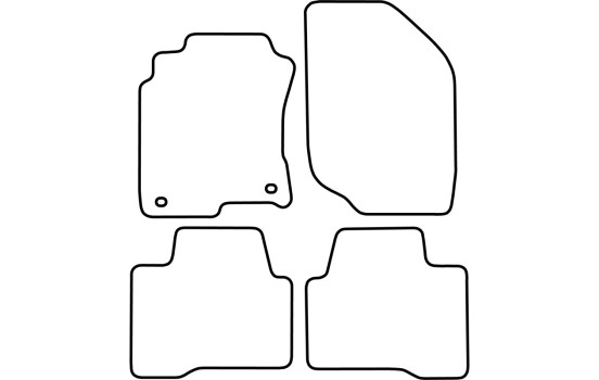 Tapis de voiture Velour adapté pour Nissan X-Trail 2000-2007, Image 6