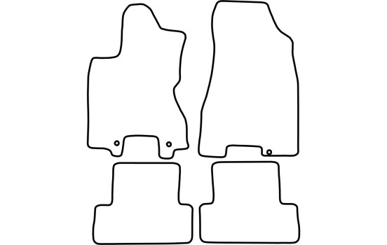 Tapis de voiture Velour adapté pour Nissan X-Trail 2007-2013, Image 6