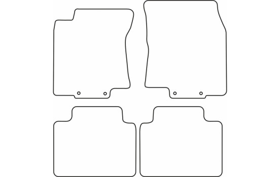 Tapis de voiture Velour adapté pour Nissan X-Trail T32 2013-, Image 6