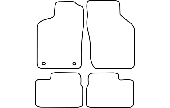 Tapis de voiture Velour adapté pour Opel Vectra A 1988-1995 / Calibra A 1990-1997, Image 6