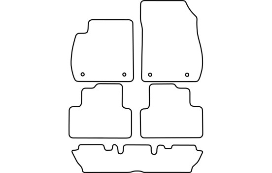 Tapis de voiture Velour adapté pour Opel Zafira C 2012- (7-Personen), Image 6