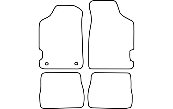 Tapis de voiture Velour adapté pour Peugeot 106 1996-2003, Image 6