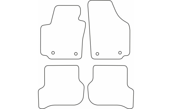 Tapis de voiture Velour adapté pour Seat Altea 2004-2008, Image 6