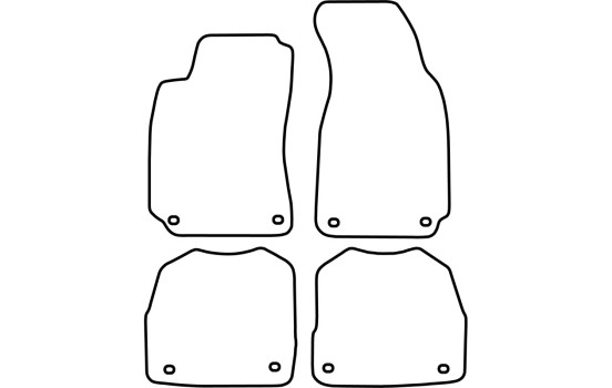 Tapis de voiture Velour adapté pour Skoda SuperB 2002-2008, Image 6
