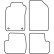 Tapis de voiture Velour adapté pour Toyota Avensis 1997-2003, Vignette 6
