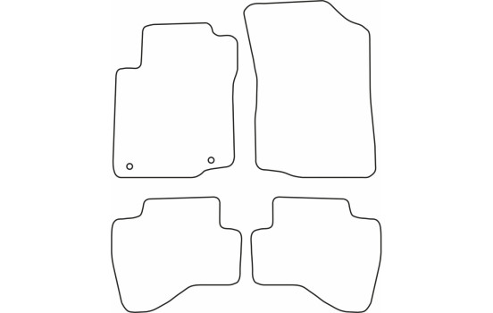 Tapis de voiture Velour adapté pour Toyota Aygo 2010-2014, Image 6