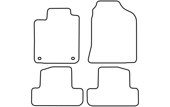 Tapis de voiture Velour adapté pour Toyota Corolla Verso 2001-2004, Image 6