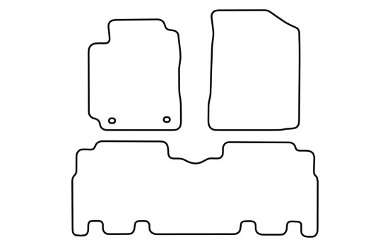 Tapis de voiture Velour adapté pour Toyota Yaris Verso 1999-2006, Image 6