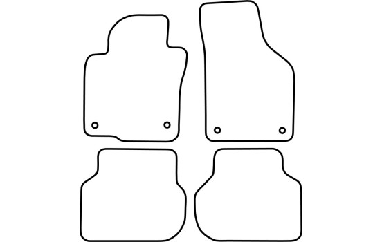 Tapis de voiture Velour adapté pour Volkswagen Jetta 2011-, Image 6