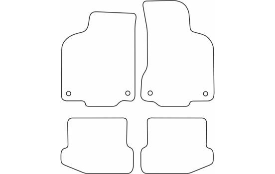 Tapis de voiture Velour adapté pour Volkswagen Polo 6N2 1999-2001, Image 6