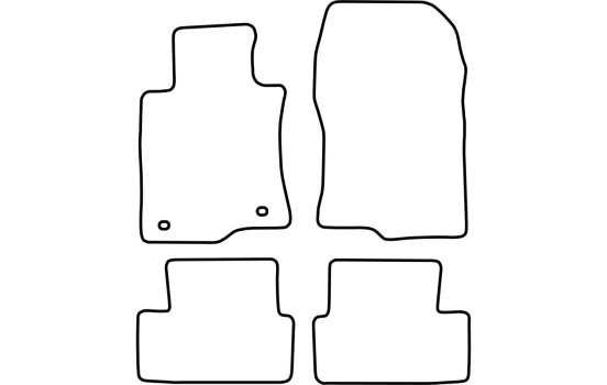 Tapis de voiture Velour pour Honda Accord 2008-2011, Image 6