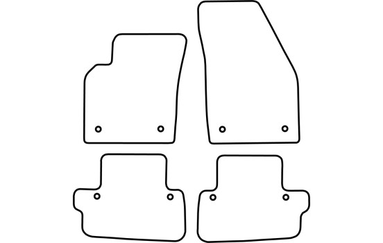 Tapis de voiture Velour pour Volvo C70 2006-, Image 6