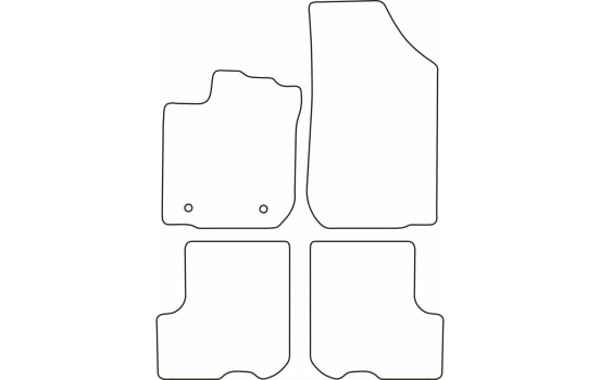 Tapis de voiture Velours adaptable pour Dacia Logan MCV 2014-, Image 6