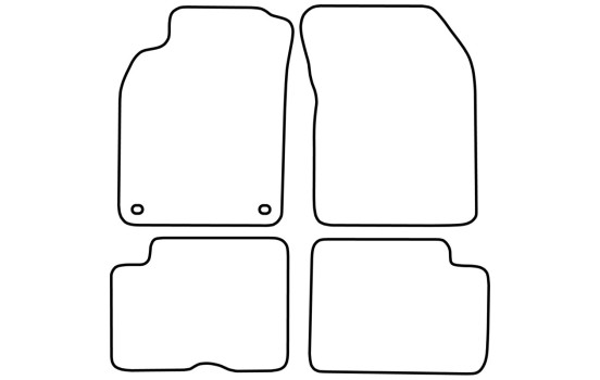 Tapis de voiture Velours adaptable pour Nissan Almera 1995-2000, Image 6