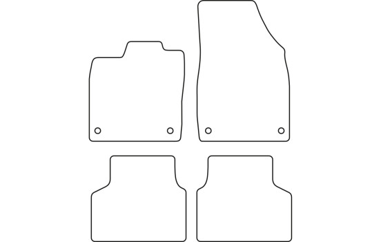 Tapis de voiture Velours pour Volkswagen ID.3, Image 6