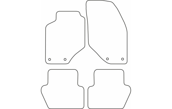 Tapis de voiture Velours pour Volvo S70/V70 19, Image 6