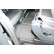 Tapis en caoutchouc adapté à la 3e rangée de sièges Mercedes Classe V (W447) 2014+ / Mercedes EQV 2020+, Vignette 4