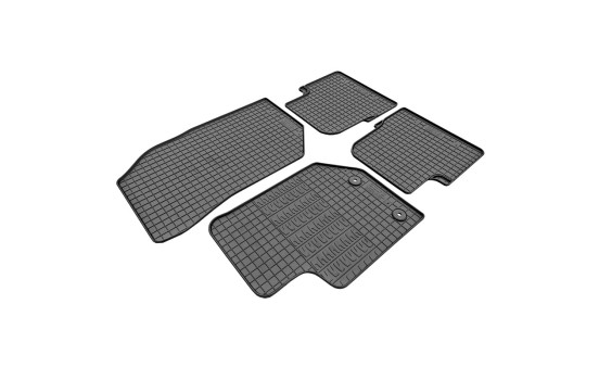 Tapis en caoutchouc adaptés à Jeep Avenger (essence) 2023- (4 pièces avec points de fixation), Image 3