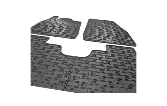 Tapis en caoutchouc adaptés à la Ford Mustang Mach E 2020- (4 pièces avec points de fixation), Image 5