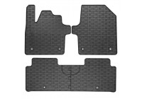 Tapis en caoutchouc adaptés à la Kia EV6 2021- (3 pièces avec points de fixation)