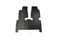 Tapis en caoutchouc adaptés à la Tesla Model X 2016- (lot de 5 avec points de fixation)