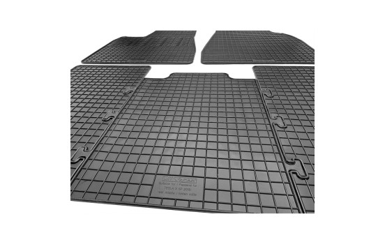 Tapis en caoutchouc adaptés à la Tesla Model X 2016- (lot de 5 avec points de fixation), Image 4