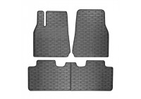 Tapis en caoutchouc adaptés à la Tesla Model Y 2020- (3 pièces avec points de fixation)