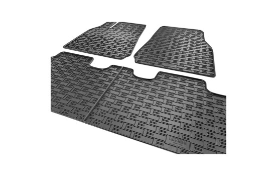 Tapis en caoutchouc adaptés à la Tesla Model Y 2020- (3 pièces avec points de fixation), Image 4