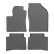 Tapis en caoutchouc adaptés à la Toyota Prius IV 2016- (lot de 4 avec points de fixation)