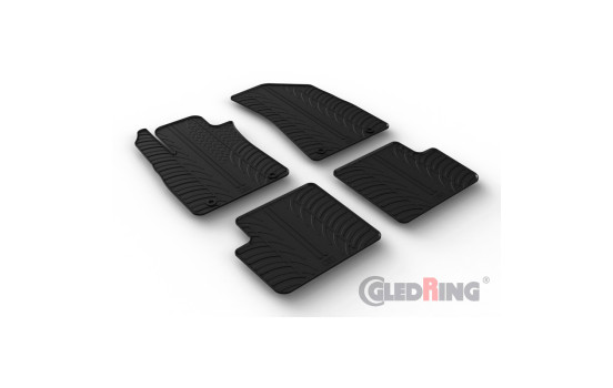 Tapis en caoutchouc adaptés à MG ZS 2017- sauf EV (automatique) (profil en T en 4 parties), Image 2