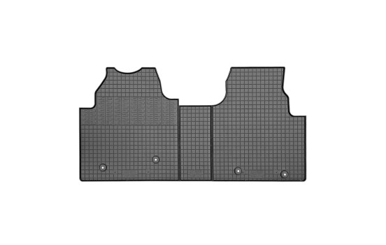 Tapis en caoutchouc adaptés au Ford Tourneo Custom (V710) 2023- (3 pièces avec points de fixation)