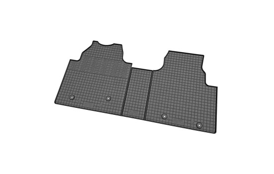 Tapis en caoutchouc adaptés au Ford Tourneo Custom (V710) 2023- (3 pièces avec points de fixation), Image 3