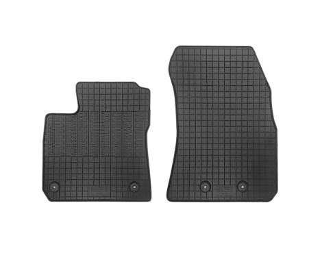 Tapis en caoutchouc adaptés au Ford Transit Courier 2 places 2019- (2 pièces avec points de fixation)