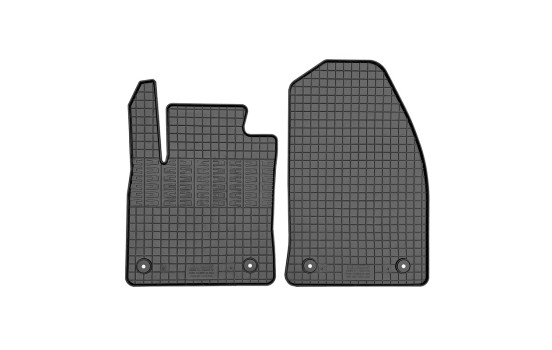 Tapis en caoutchouc adaptés au Ford Transit Courier 2023- (2 pièces avec points de fixation)